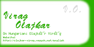 virag olajkar business card
